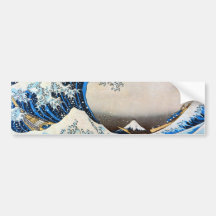 神奈川沖浪裏, 北斎 große Welle, Hokusai Auto Sticker