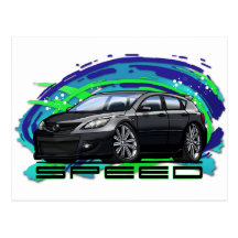 07-09 Speed3_Black Cartes Postales
