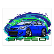 07-09 Speed3_Blue Cartes Postales