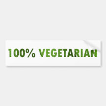 100 PROZENT-VEGETARIER AUTOAUFKLEBER