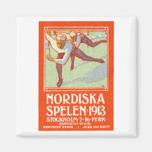 1913 Nordspiel-Plakat Kühlschrankmagnet