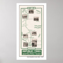 1914 Karte, Oakland zu San- Joseplakat