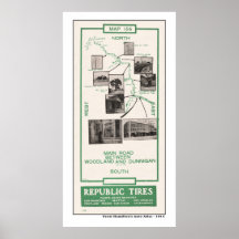 1914 Karte, Waldland zu Dunnigan Posterdrucke