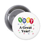 1967 un anniversaire de grande année badges