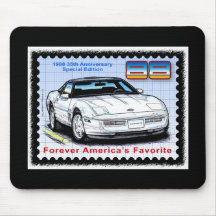 1988 trente-cinquième anniversaire Corvette Tapis De Souris