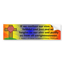 1 John-1:9 neue internationale Version Autosticker