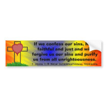 1 John-1:9 neue internationale Version Autosticker