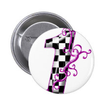 1 lila Rennenzahl Buttons
