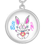 ♠" ¦1Çütê freches Silber Häschen Necklace1¦ "♠ Amulett