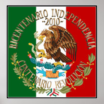 2010 Mexikaner-Unabhängigkeit/Revolution Posterdruck