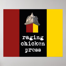 2012 rasendes Huhn-Presseentwurfsplakat