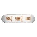 206 Schach-Quadrate Bedruckte Skateboarddecks