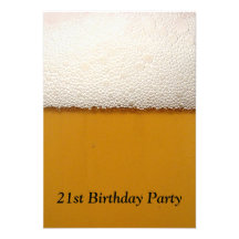 21. Geburtstags-Party Personalisierte Ankündigungskarten