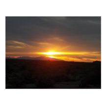 2/20/12 Sonnenuntergang im Kongreß, Arizona Postkarte