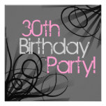 30 invitations roses de coutume de remous de charb