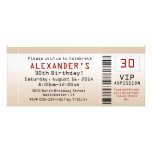 30ème Billet de sable d'invitation de fête d'anniv