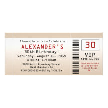 30ème Billet de sable d'invitation de fête d'anniv