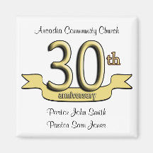 30ème Faveurs de fête d'anniversaire Magnets Pour Réfrigérateur