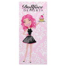 311 Dollface Nachtischepinkie-Rosa-Damast-Menü