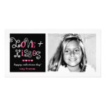 311-Love u. Kuss-Valentinsgruß-flippige Karte Personalisierte Foto Karte