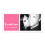 311-Love u. Kuss-Valentinsgruß-Foto-Karte Individuelle Photo Karten