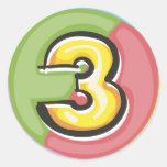 3 ADHÉSIF ROND