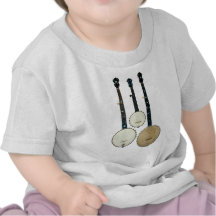 3 Banjo-Säuglingslicht T-Shirt