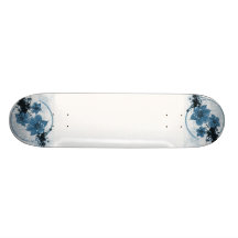 3 hübsche Blumen - Blau Skateboardbrett
