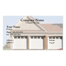 3 portes de garage sur la maison carte de visite