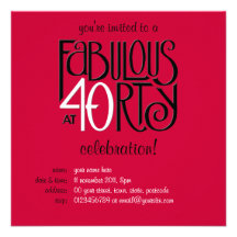 40 fabuleux invitation rouge blanche noire de l'an