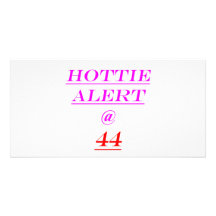 44 Hottie Alarm Photo Karte