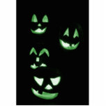 4 Jack-O-Lanternes de Lit - vert Photos En Relief
