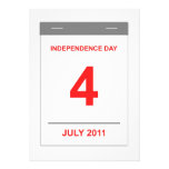 4 juillet cartons d'invitation
