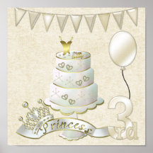 4ème anniversaire copie d'affiche de princesse