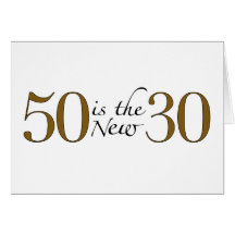 50 est les nouveaux 30 cartes de vœux