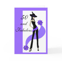 50. Geburtstags-Karte für Frauen