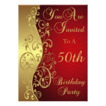 50. Geburtstags-Party-personalisierte Einladung