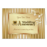 50. Hochzeitstag - Gold Karten