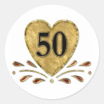 50. Jahrestag - Gold Sticker