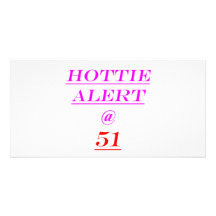 51 Hottie Alarm Photokarte