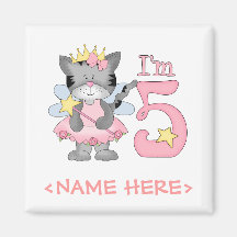 5. Geburtstag Prinzessin-Kitty Magnete