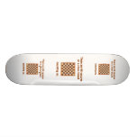66 Schach-Quadrate Personalisierte Skateboards