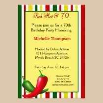 70th  Birthday Invitations einladungen