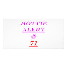 71 Hottie Alarm Photo Karten
