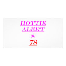 78 Hottie Alarm Fotokartenvorlage