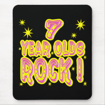 7 ans de roche ! Mousepad (rose) Tapis De Souris