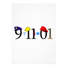 9-11-01 - Erinnern Sie sich Personalisierte Einladungen