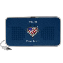 9/11/01 tatouage patriotique haut-parleur mp3