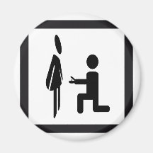 A pictogramme demande en mariage - Proposal of mar Aimant