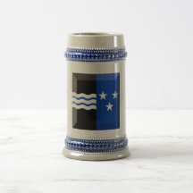 Aargau-Flaggen-Edelstein Teetasse